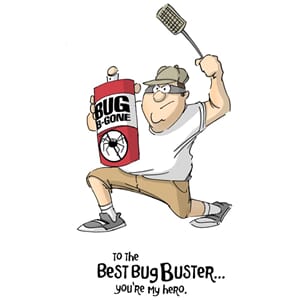 Art Impressions: Bug Buster - Father's Day Cling  Stamp