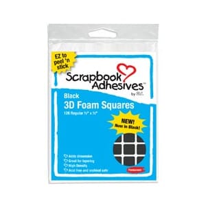 3L: Scrapbook Adhesives - 3D puter, sort 0.5inch