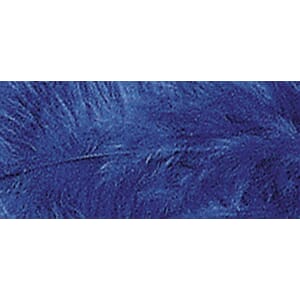 Dekorasjonsfjær - Mørk Blå 8cm, 10stk