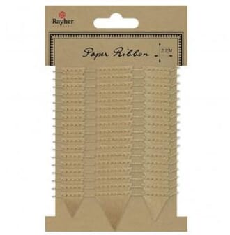 Rayher: Kraft - Paper cord with pennant