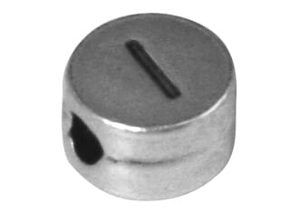 Metall perle I - ø 7 mm, hull 2 mm