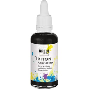 Triton Acrylic Ink - Black, 50 ml