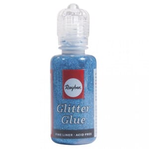 Glitterlim Metallik -  Azure, 20ml flaske