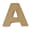 Pappmache - Mini alfabet, A, str 4x1.5 cm
