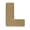Pappmache - Mini alfabet, L, str 4x1.5 cm