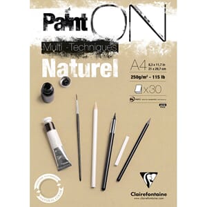 PaintON - Natur Mix Media Papirblokk, str A4