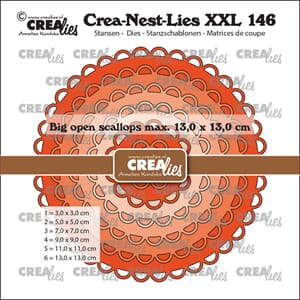 Crealies - Big Open Scalloped CirclesCrea-Nest-Lies XXL Dies