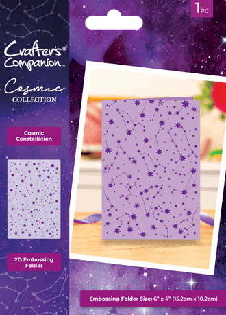 Crafter's Comp - Cosmic Constellation 2D Embossing Folder