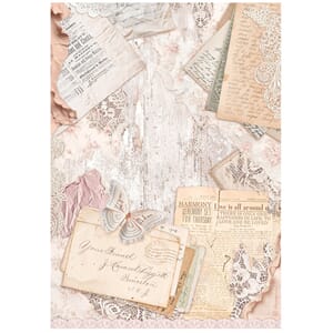Stamperia - Letters Romance Forever A4 Rice Paper