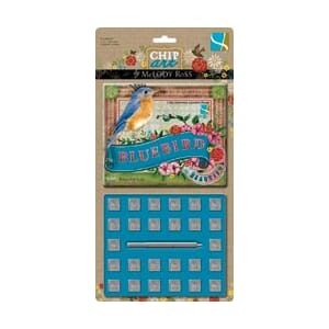 GCD: Chip Art Alphabet Stamp & Punch Set - Bluebird
