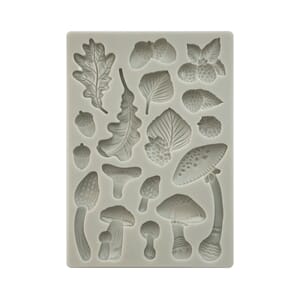 Stamperia: Woodland Mushrooms Silicon Mould, str A5
