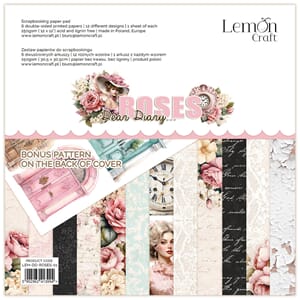 LemonCraft - Dear Diary Roses 12x12 Inch Paper Pad