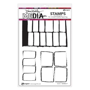 Dina Wakley - Grid It Media Cling Stamps