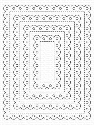 MFT - Stitched Eyelet Lace Rectangle STAX Die-namics