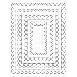 MFT - Stitched Eyelet Lace Rectangle STAX Die-namics