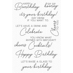 MFT: Raise a Glass Clear Stamps, str 4x6 inch