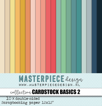 Masterpiece - Cardstock Basics #2 12x12 Inch Paper Collectio