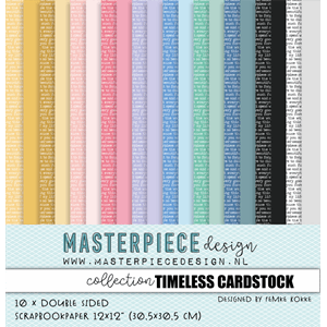 Masterpiece - Timeless Cardstock 12x12 Inch Paper Collection