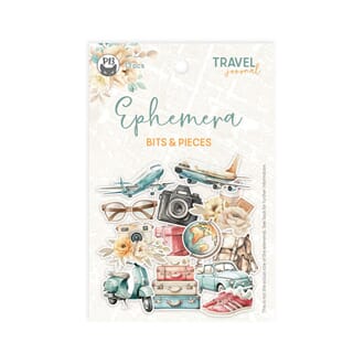 P13 - Travel Journal Ephemera Frames & Words