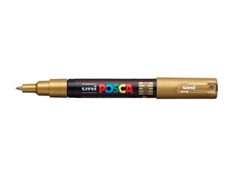 Uni POSCA - PC-1M 25 Gold Extra-Fine 0,7-1mm, 1/Pkg