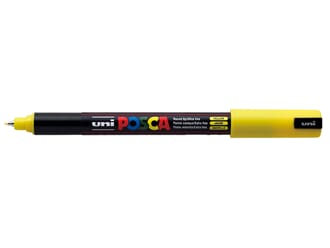 Uni POSCA - PC-1M 2 Yellow Ultra-Fine 0,7mm, 1/Pkg