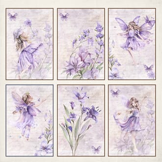 Reprint: Cards flowers - Fairies Collection
