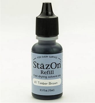 StazOn Ink Refill: Timber Brown, ca 15ml