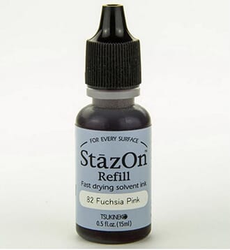StazOn Ink Refill: Fuchsia Pink, ca 15ml