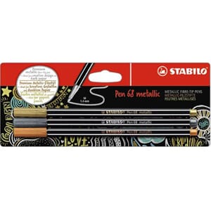 STABILO - Pen 68 Metallic colors, 3 stk