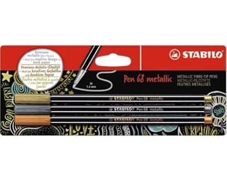 STABILO - Pen 68 Metallic colors, 3 stk