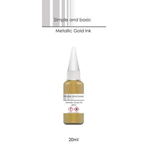 Simple and Basic - Metallic Gold Ink,  20 ml