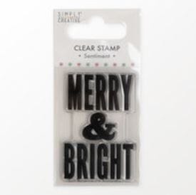 Simply Creative - Merry & Bright Clear Stamp