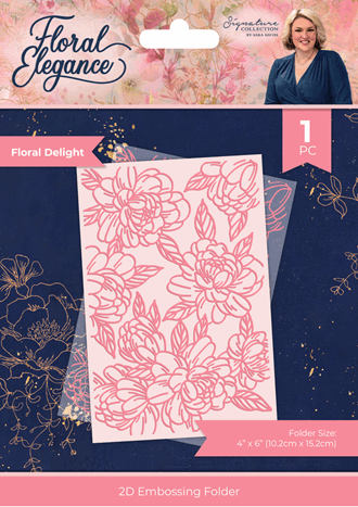 Crafter's Comp - Floral Delight 2D Embossing Folder