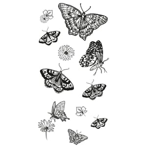 Sizzix - Nature Butterflies Clear Stamps by Lisa Jones