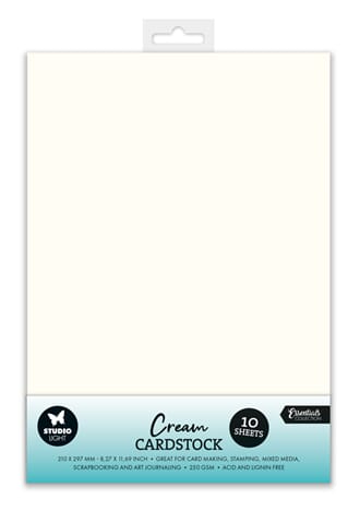 Studio Light - Cream Cardstock, A4, 250 gms