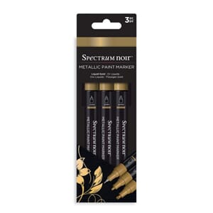 Spectrum Noir  - Liquid Gold Metallic Paint Markers, 3/Pkg
