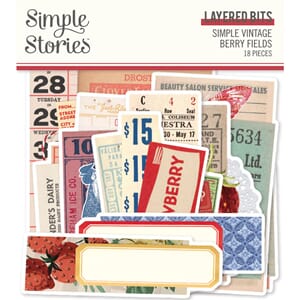 Simple Stories - Berry Fields Layered Bits