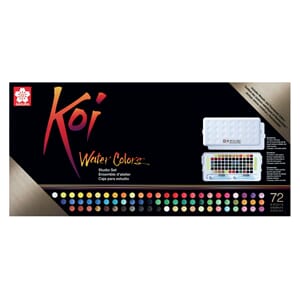 Sakura - KOI Water Colors Sketch Box, 72 farger