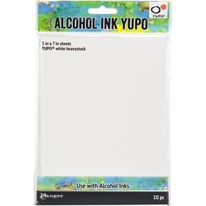 Tim Holtz: Alcohol Ink White Yupo Paper, 144lb, 10/Pkg
