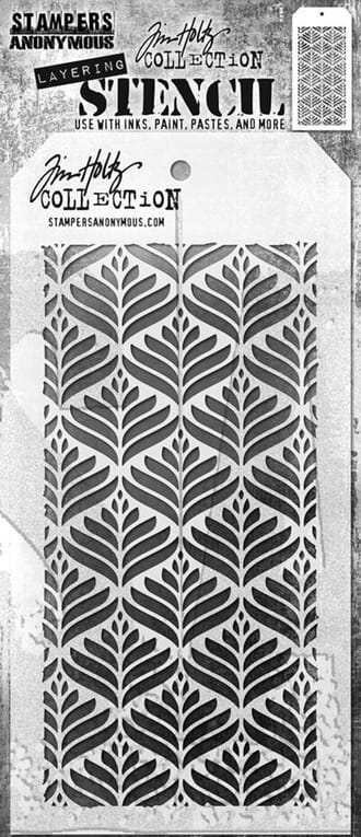 Tim Holtz - Deco Leaf Layering Stencil