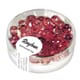 Glassperle fasettslipt 6mm ø - Ruby - Iriserende