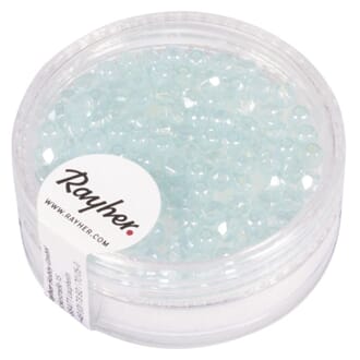 Glassperle fasettslipt 3mm ø - Light Blue