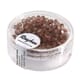 Glassperle fasettslipt 3mm ø - Nougat - Iriserende