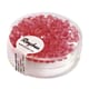 Glassperle fasettslipt 3mm ø - Ruby - Iriserende