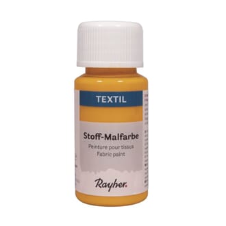 Tekstilmaling - Sol gul, flaske 50 ml