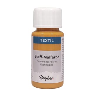 Tekstilmaling - Honning gul, flaske 50 ml