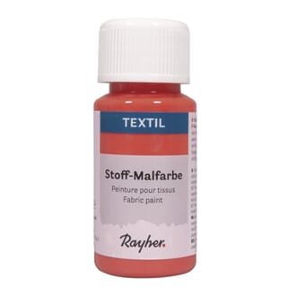 Tekstilmaling - Korall, flaske 50 ml