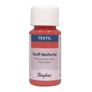 Tekstilmaling - Korall, flaske 50 ml