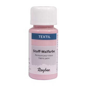 Tekstilmaling - Rose, flaske 50 ml