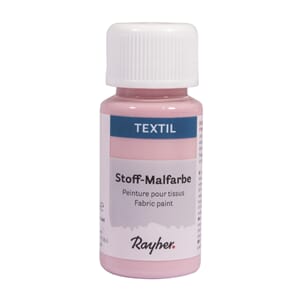 Tekstilmaling - Rose, flaske 50 ml